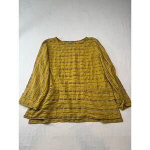 Habitat Top Small Boho Artsy Cotton Lagenlook Minimal Spring Summer